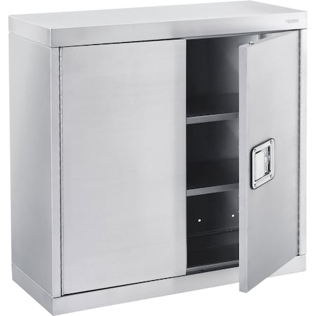 Global Industrial Wall Cabinet, Stainless Steel 304, 30W x 12D x 30H 316087